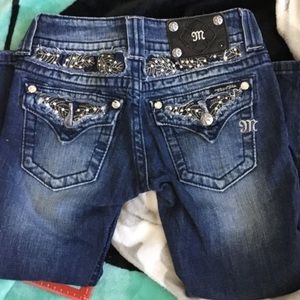 Dark blue capri miss me jeans